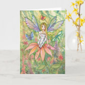 Carte Pixie Blossom Garden Fairy Card (Fleur jaune)