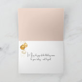 Carte Pixie Fairy de Noël Jouer une harpe (Intérieur)