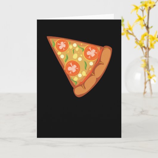 Carte Pizza Alimentation Favorite (Fleur jaune)