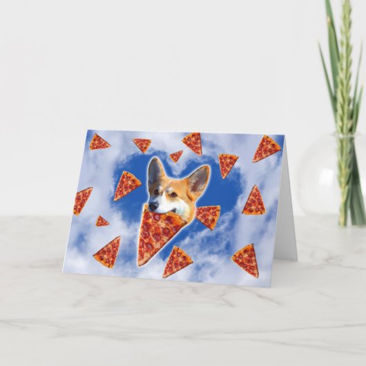 Carte Pizza de Chien de Corgi (Devant)
