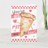 Carte Pizza de la Saint-Valentin - T'as une pizza dans l (Devant)