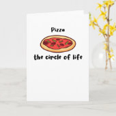 Carte Pizza Dit Lover Foodie (Fleur jaune)