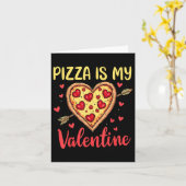 Carte Pizza Est Mon Valentin Valentines Jour Coeur Peppe (Fleur jaune)