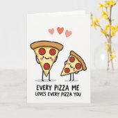 Carte Pizza Me Loves You (Fleur jaune)