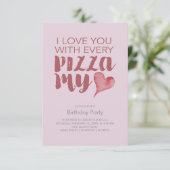 Carte Pizza My Heart Anniversaire (Debout devant)