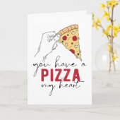 Carte Pizza My Heart Salutation (Fleur jaune)