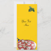 Carte PIZZA PARTY CUISINE ITALIENNE, RESTAURANT vert rou (Dos)