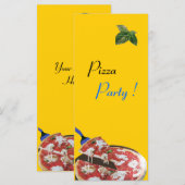 Carte PIZZA PARTY CUISINE ITALIENNE, RESTAURANT vert rou (Devant / Derrière)