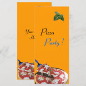 Carte PIZZA PARTY CUISINE ITALIENNE, RESTAURANT vert rou (Devant / Derrière)