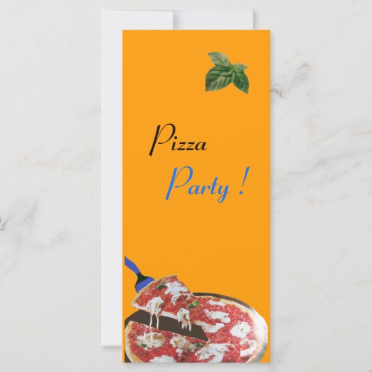 Carte PIZZA PARTY CUISINE ITALIENNE, RESTAURANT vert rou (Devant)