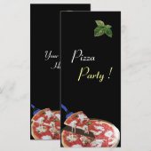 Carte PIZZA PARTY CUISINE ITALIENNE, RESTAURANT vert rou (Devant / Derrière)