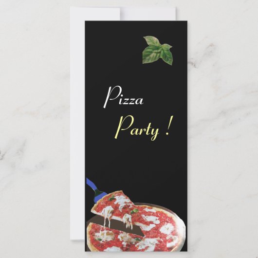 Carte PIZZA PARTY CUISINE ITALIENNE, RESTAURANT vert rou (Devant)