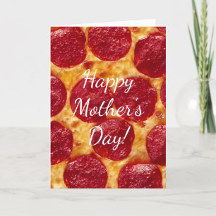 Carte pizza pepperonis fête des mères