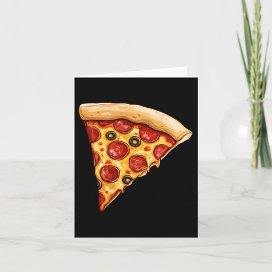 Carte Pizza Slice Minimaliste (Devant)