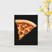 Carte Pizza Slice Minimaliste (Fleur jaune)