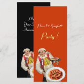 CARTE PIZZA & SPAGHETTI PARTY CUISINE ITALIENNE, RESTAUR (Devant / Derrière)