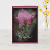 Carte Pk Knockout Rose Sympathie - personnaliser toute o (Fleur jaune)