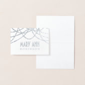 Carte Place Art Déco Silver String Lights (Affichage)