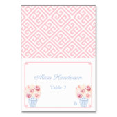 Carte Place Baby shower Plutôt Rose Et Bleu Floral (Par défaut)