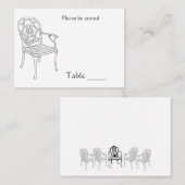 Carte Place de la collection de chaises (Devant / Derrière)