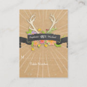 Carte Place Deer Antler Fleur sauvage Starburst Ru (Dos)