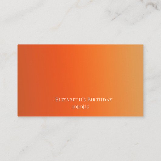 Carte Place Fall Foliage Secret Gardens (Dos)