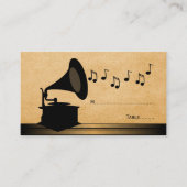 Carte Place Gramophone Ebony Vintage (Devant)