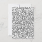 Carte Place Infinity Parties scintillant Argent Ta (Dos)