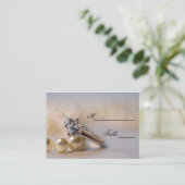 Carte Place Mariage Diamond Fiançailles Ring Pearl (Debout devant)
