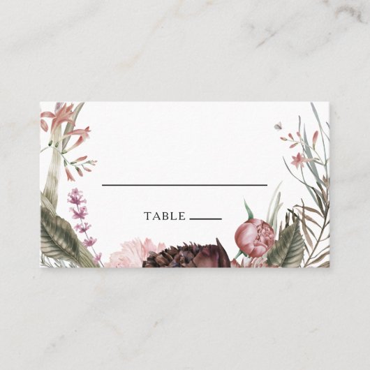 Carte Place Mariage Flat Boho de Bourgogne (Devant)