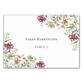 Carte Place Mariage fleur sauvage Meadow (Dos)
