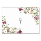 Carte Place Mariage fleur sauvage Meadow (Devant)