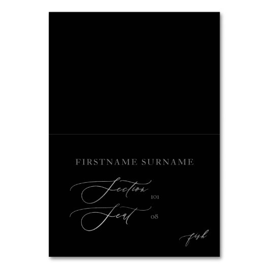 Carte Place Mariage individuel do-it-yourself plié (Par défaut)