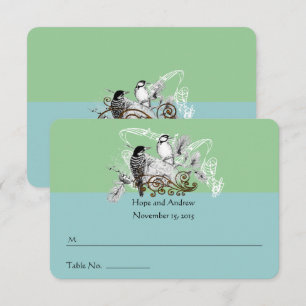 Carte Place Mariage Inséparable vintage