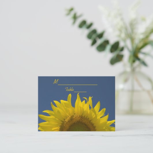Carte Place Mariage Levante de tournesol (Debout devant)