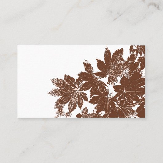 Carte Place Mariage pour timbre de feuille d'autom (Dos)