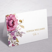Carte Place Mariage violet Fleur sauvage