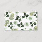 Carte Place Plat Feuille Tropical Mariage Palm Tre (Dos)