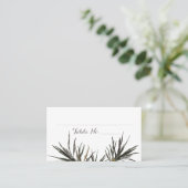 Carte Place Plat Feuille Tropical Mariage Palm Tre (Debout devant)