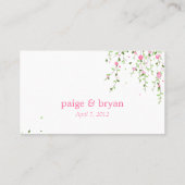 Carte Place Plat Garden Blooms (Dos)