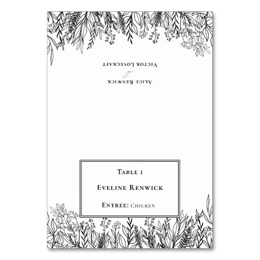 Carte Place pliable à la carte verte blanche (Par défaut)