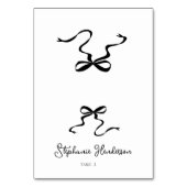Carte Place pliée Mariage Bow moderne (Par défaut)