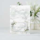 Carte Place Succulente Eucalyptus Bleu Léger (Debout devant)