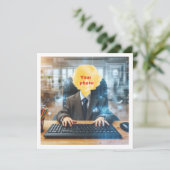 Carte Placez mon visage dans la photo, amoureux de l'ord (Debout devant)