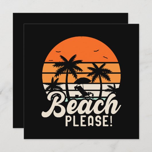 Carte Plage (Devant / Derrière)