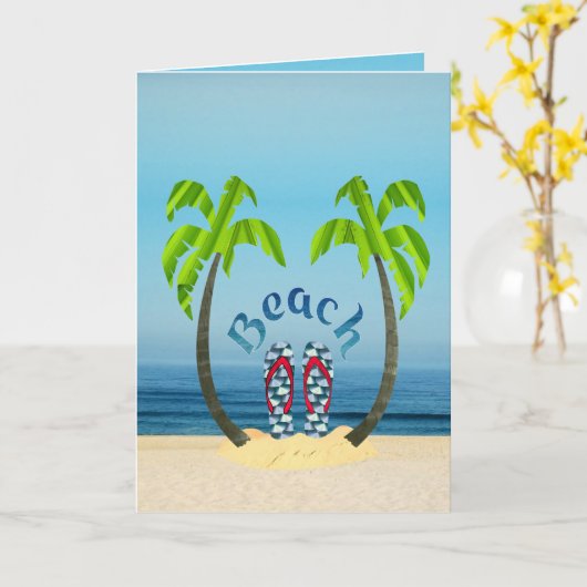 Carte Plage (Fleur jaune)
