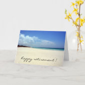 Carte plage à la retraite (Fleur jaune)