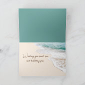 Carte Plage Anniversaire De Sable (Intérieur)