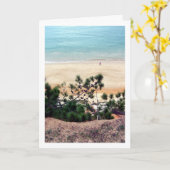 Carte Plage aux pommes de pin portugaises (Fleur jaune)