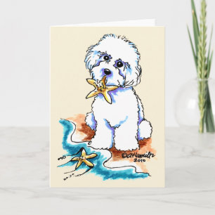 Carte Plage Babe Bichon Frise